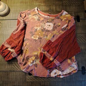 Free People Balloon Sleeve Shirt